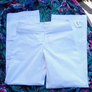 🆕️Saks 5th Ave white flare dress pants size 8